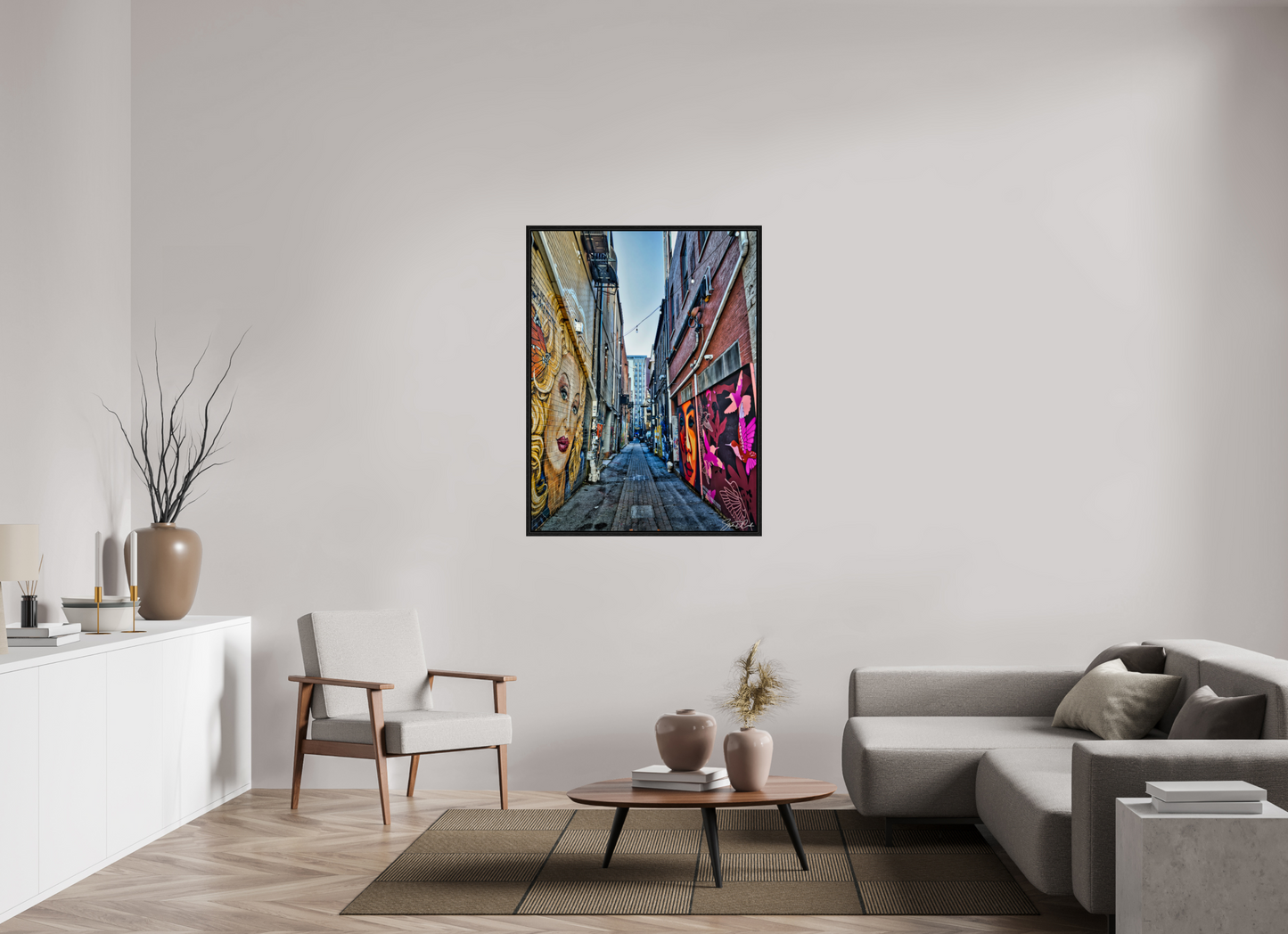 36 x 48″, Floater Frame Hidden Gallery